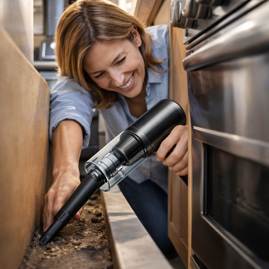 Aspiradora Portátil Inalámbrica con Luz LED