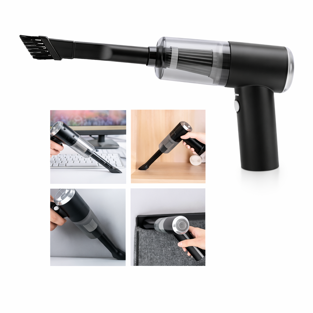 Aspiradora Portátil Inalámbrica con Luz LED